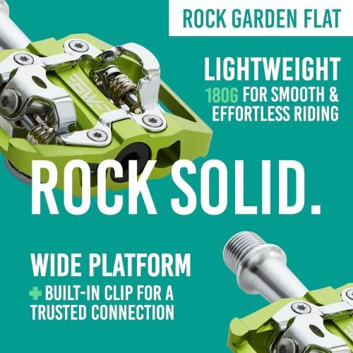 BW USA BW USA Rock Garden Flat Pedal - SPD Compatible Clipless MTB Bike Pedals - Purple
