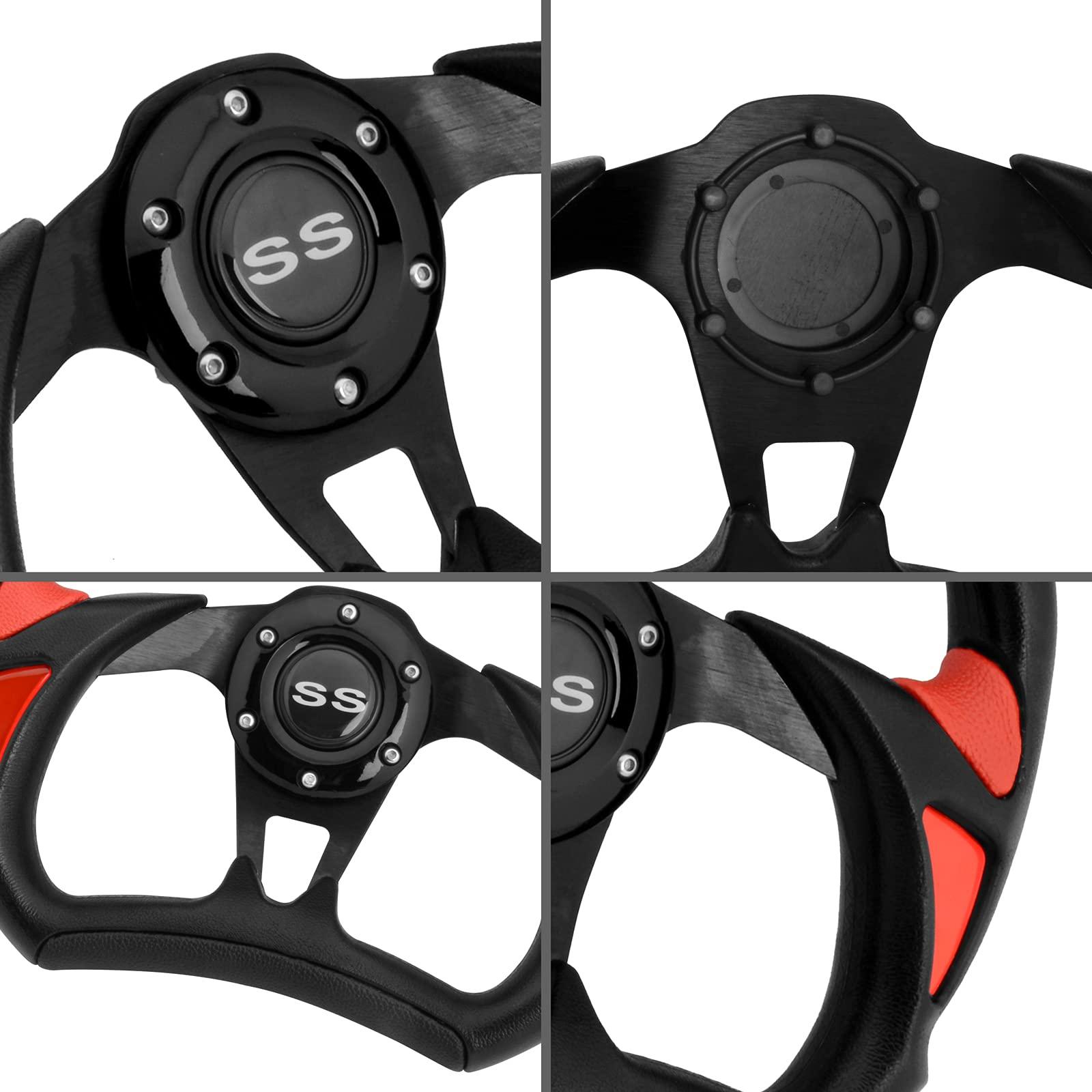 Roykaw Roykaw Golf Cart Steering Wheel with Hub Adapter for EZGO TXT/RXV