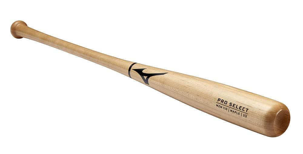 Mizuno Mizuno Pro Select MZM 110 Maple Wood Baseball Bat, Natural, 32 inch