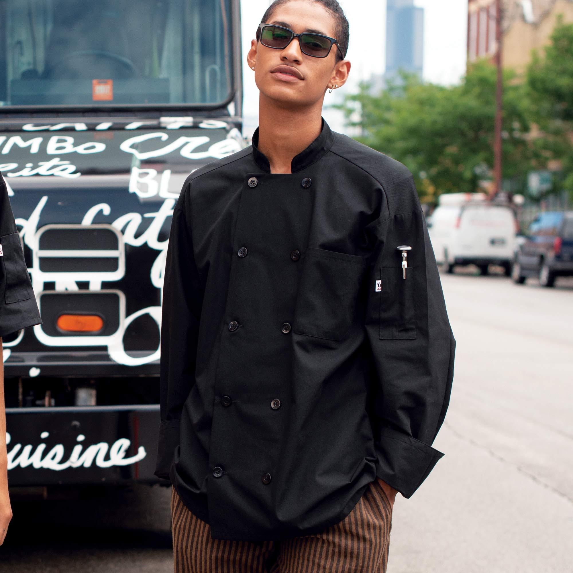 Uncommon Threads Uncommon Threads Unisex Classic Poplin Coat Ls Mesh 5.25, White, Medium