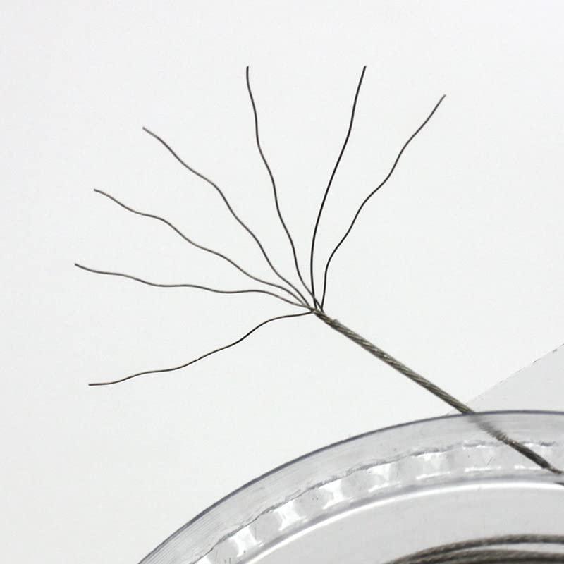 NineFit Basics Stainless Steel Fishing Fishing Line Stainless Steel Lead Wire 10LB 20LB 30LB 40LB 50LB 60LB 80LB 100LB 120LB 140LB 160LB 200LB (30LB)