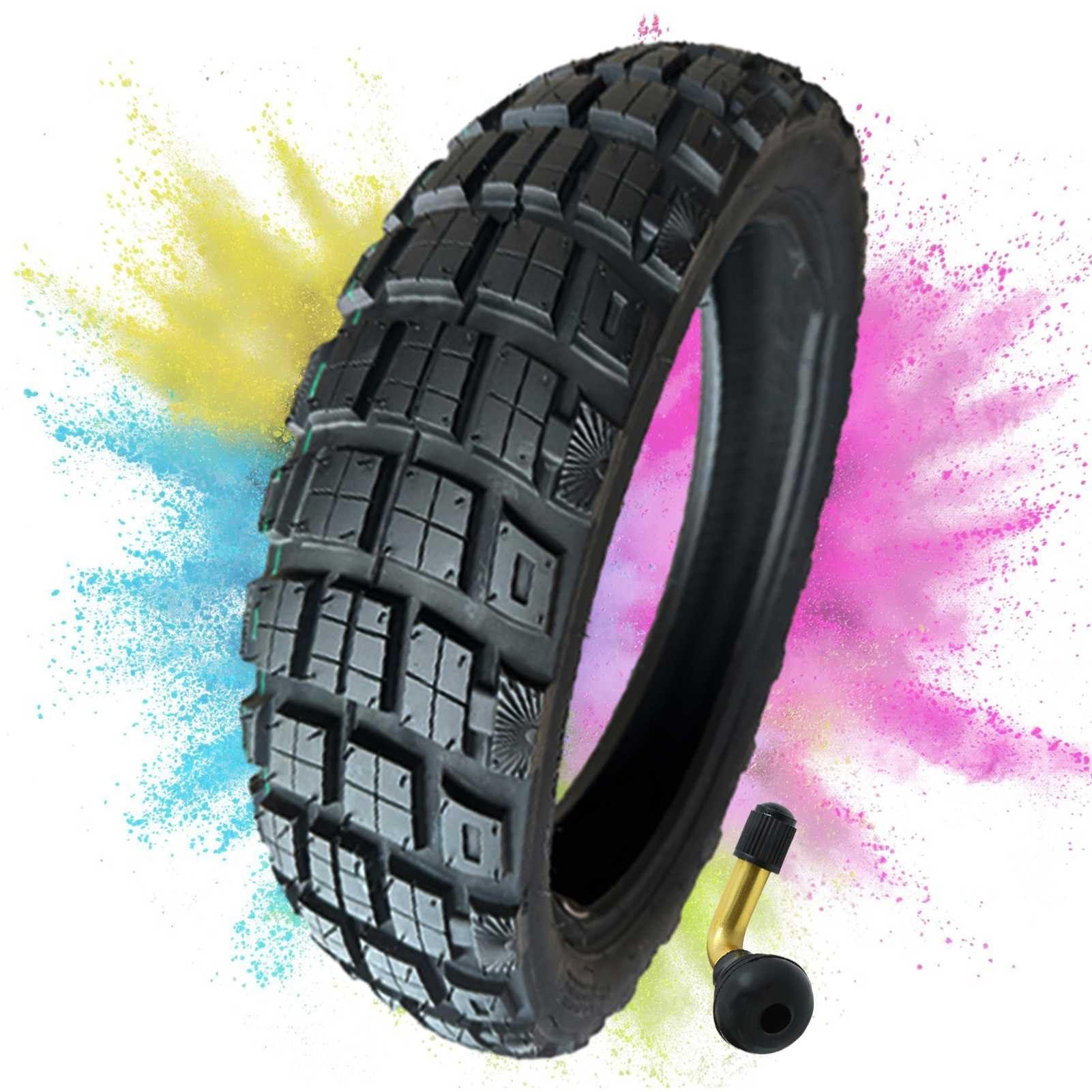 MZBZYU 100/70-12 Tire Tubeless Type Pneus Scooter 100/70-12 Off-Road Tread Design 42J 6 P.R.