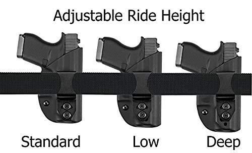Vedder Holsters Vedder Holsters LightTuck IWB Kydex Gun Holster Compatible with Kahr PM9 w/Crimson Trace LG-437 (Right Hand Draw)