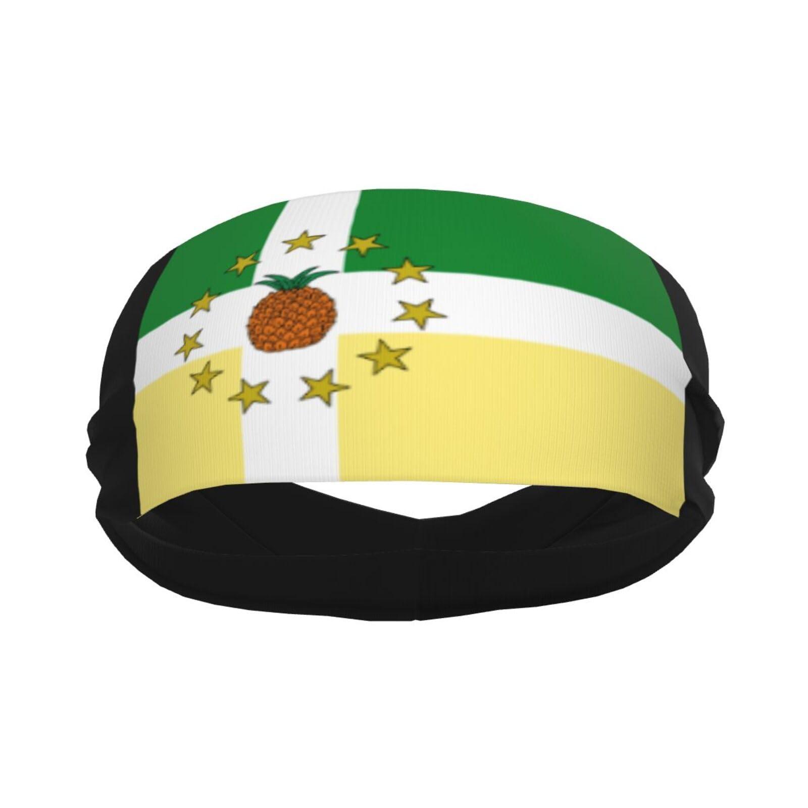 SIYTUAU Flag of Lajas (Pr) Headbands for Women Men Breathable Sports Headband Outdoor Interior Sports Wicking Hair Ties Leisure Hair Bands