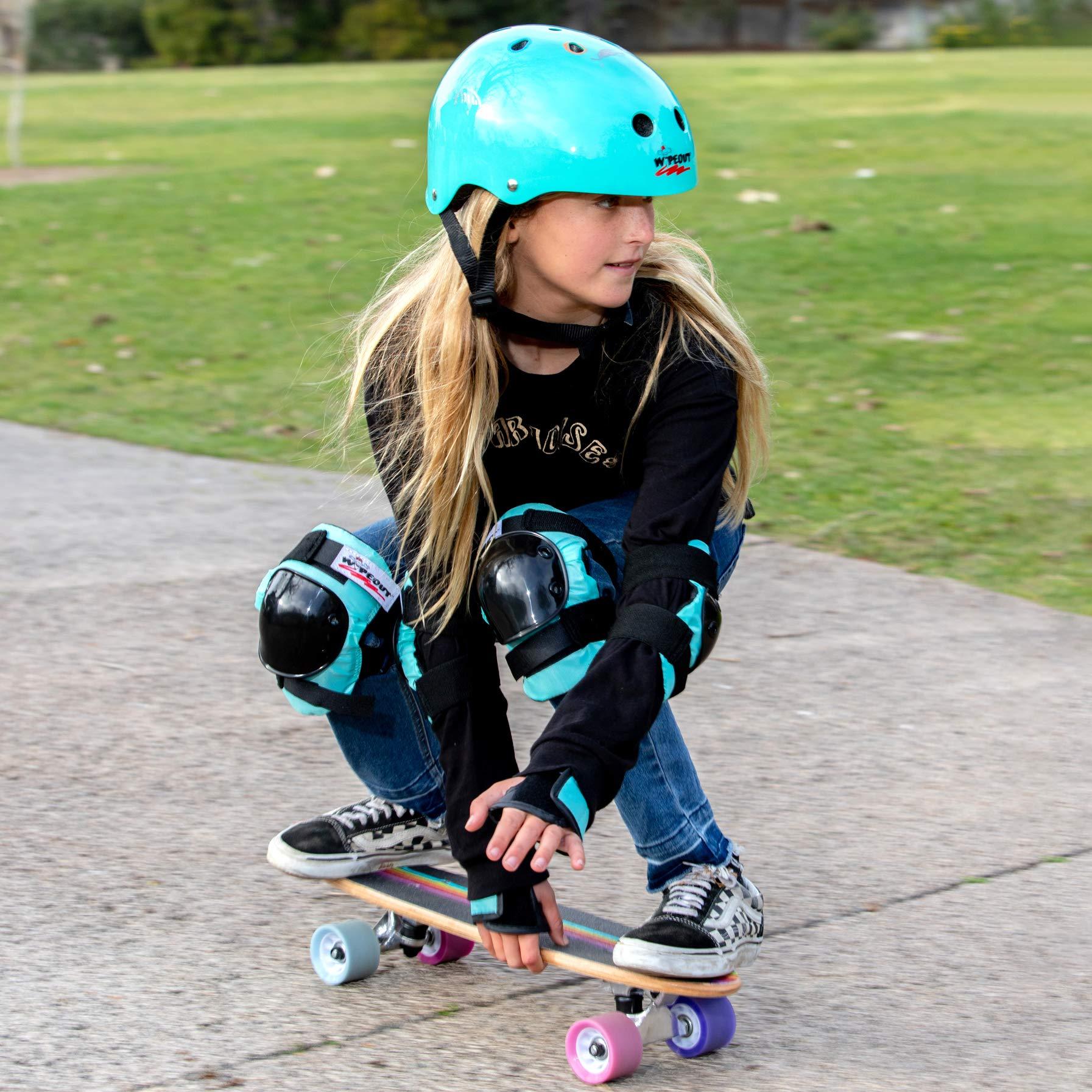 Wipeout Wipeout Dry Erase Kids Helmet for Bike, Skate, and Scooter, Teal Blue Youth 5+