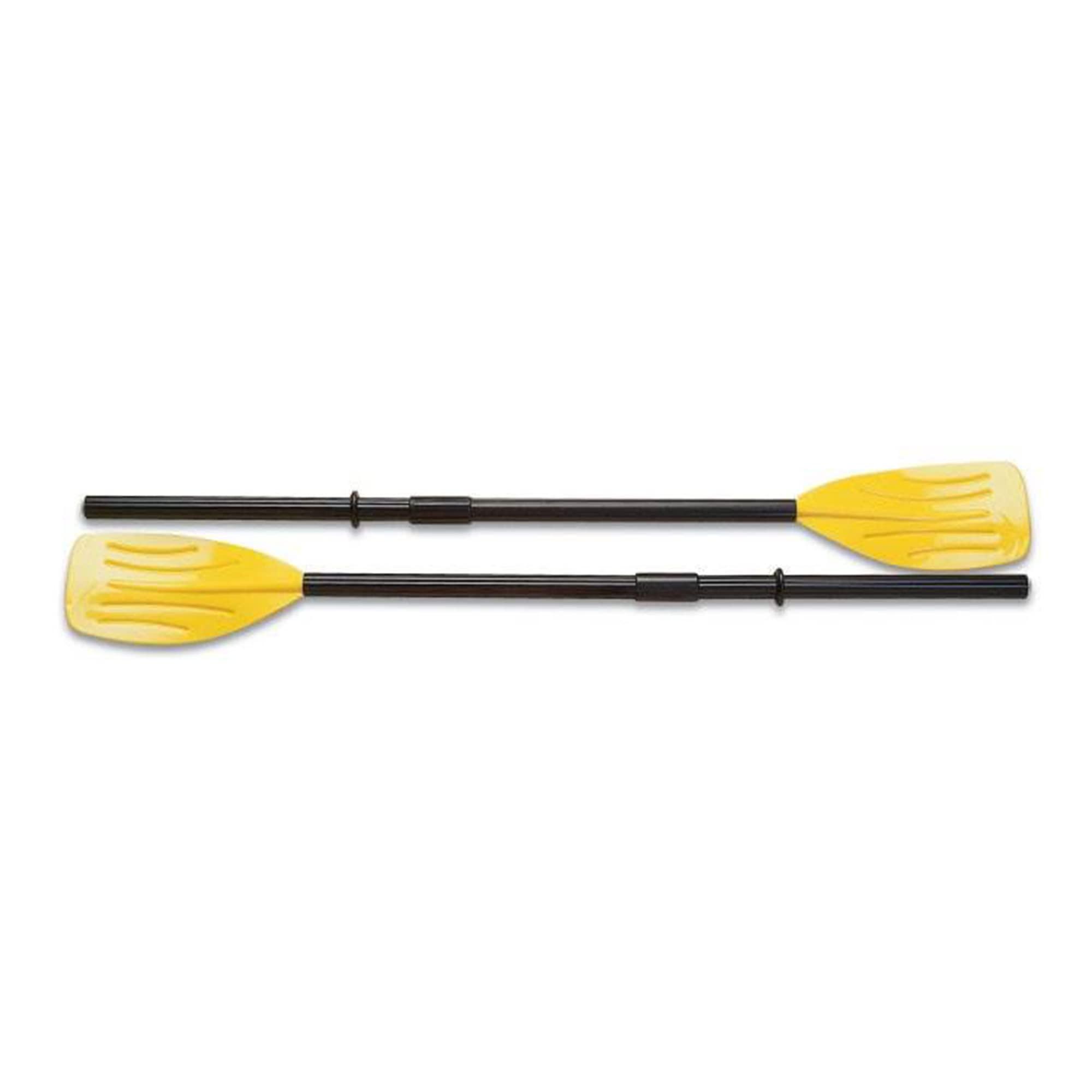 INTEX INTEX 59623E 48" Deluxe French Oars: Easy 3 Piece Assembly Ribbed Blade Retainer Rings TUV RL approved Perfect for Inflatable Boats
