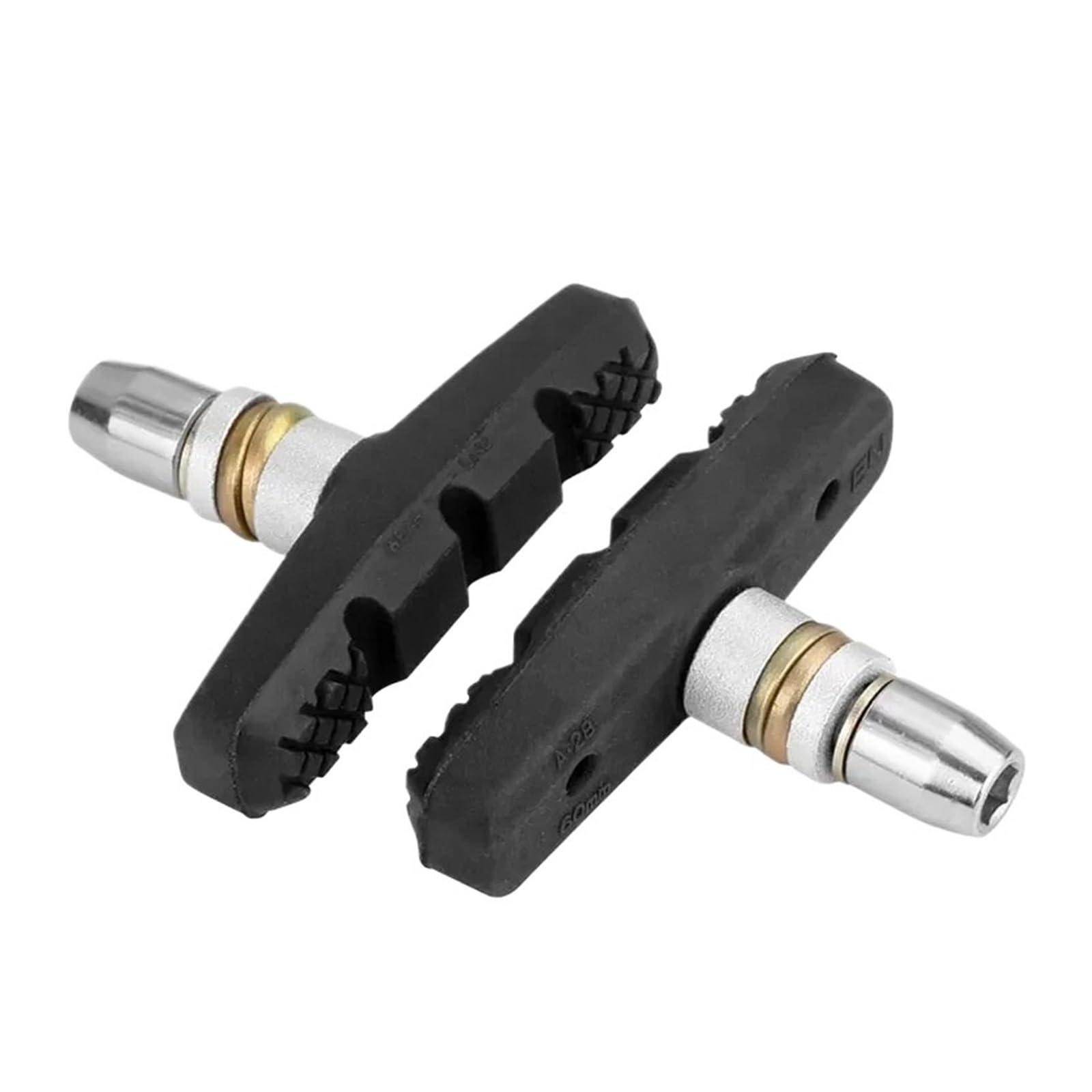 UIAHNE UIAHNE Durable 60mm V-Brake Pads for Mountain Bikes Compatible with Linear Pull Brakes Suitable for All Weather Conditions(1 Pair BRK-007)