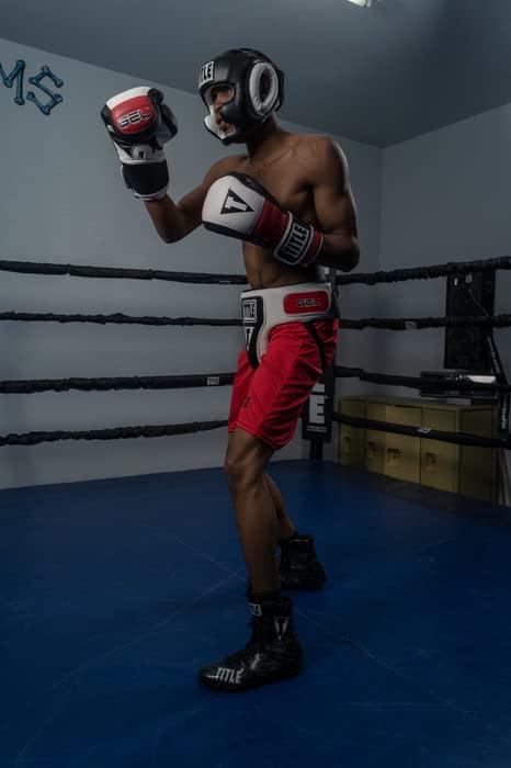 Title Boxing Title Gel World Full Face Training Headgear, Black, Large