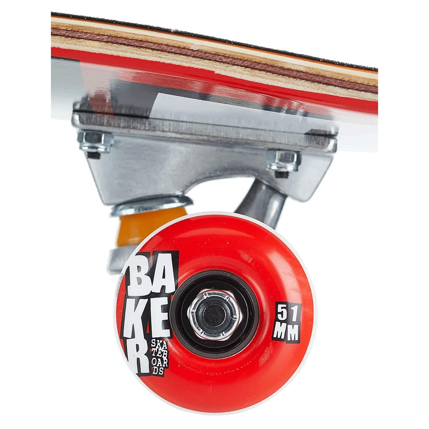 Baker Skateboards Baker Skateboard Factory Assembled Complete Logo Red/White 8.0"