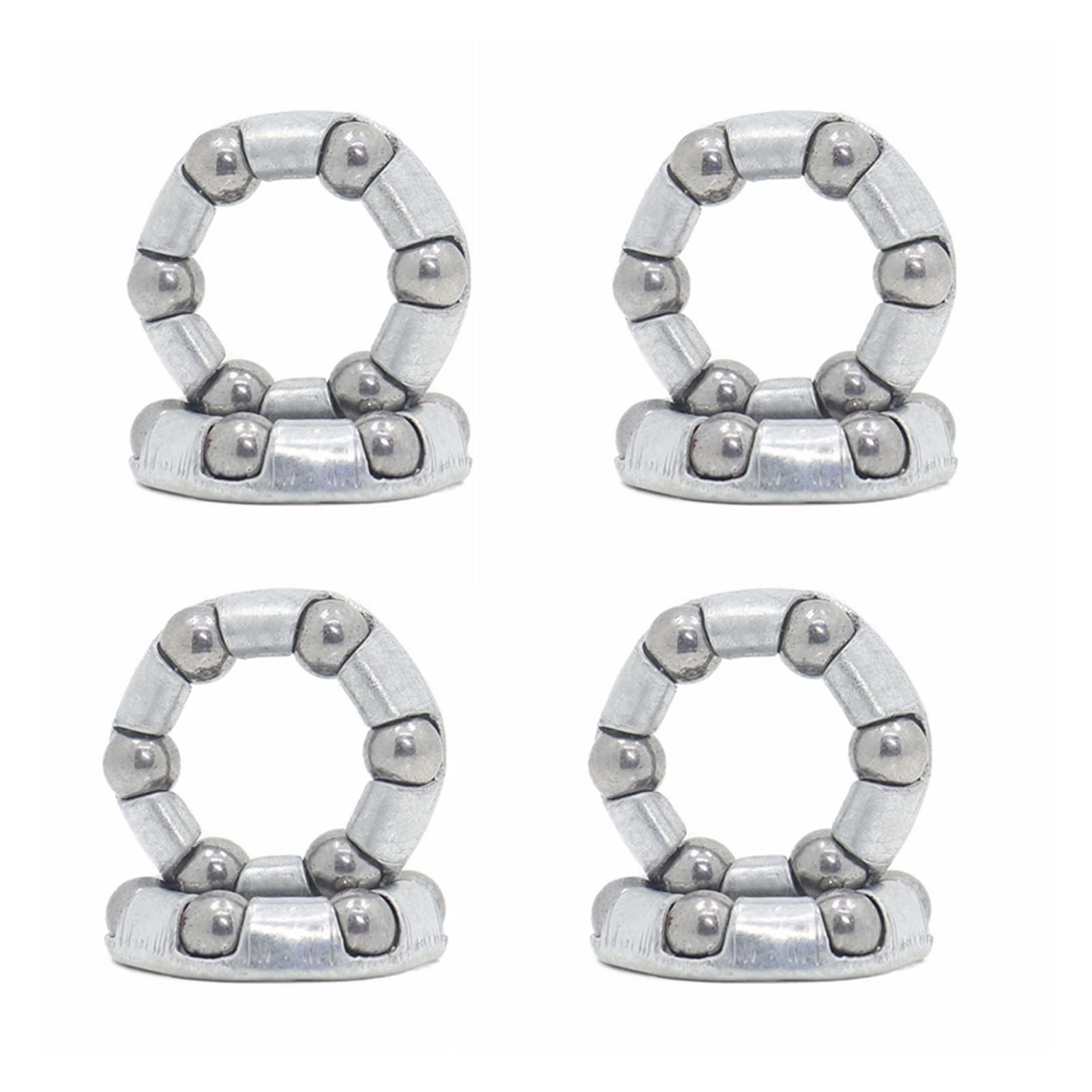 KOVNOVI KOVNOVI Caged Ball Bearings OD 20mm 8PCS Rear Bike Wheel Hub Headset Crankshaft Pivot Retainer Oversize 6 Balls Bearing 20mm Accessories