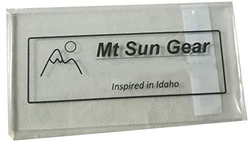 Mt. Sun Gear Mt. Sun Gear Heavy Duty Acrylic Wax Scraper for ski and Snowboard Tuning. 4MM Thick. Perfect for Downhill, Snowboards or XC skis to Perfect for Alpine Skis and Snowboards (Clr1pk)