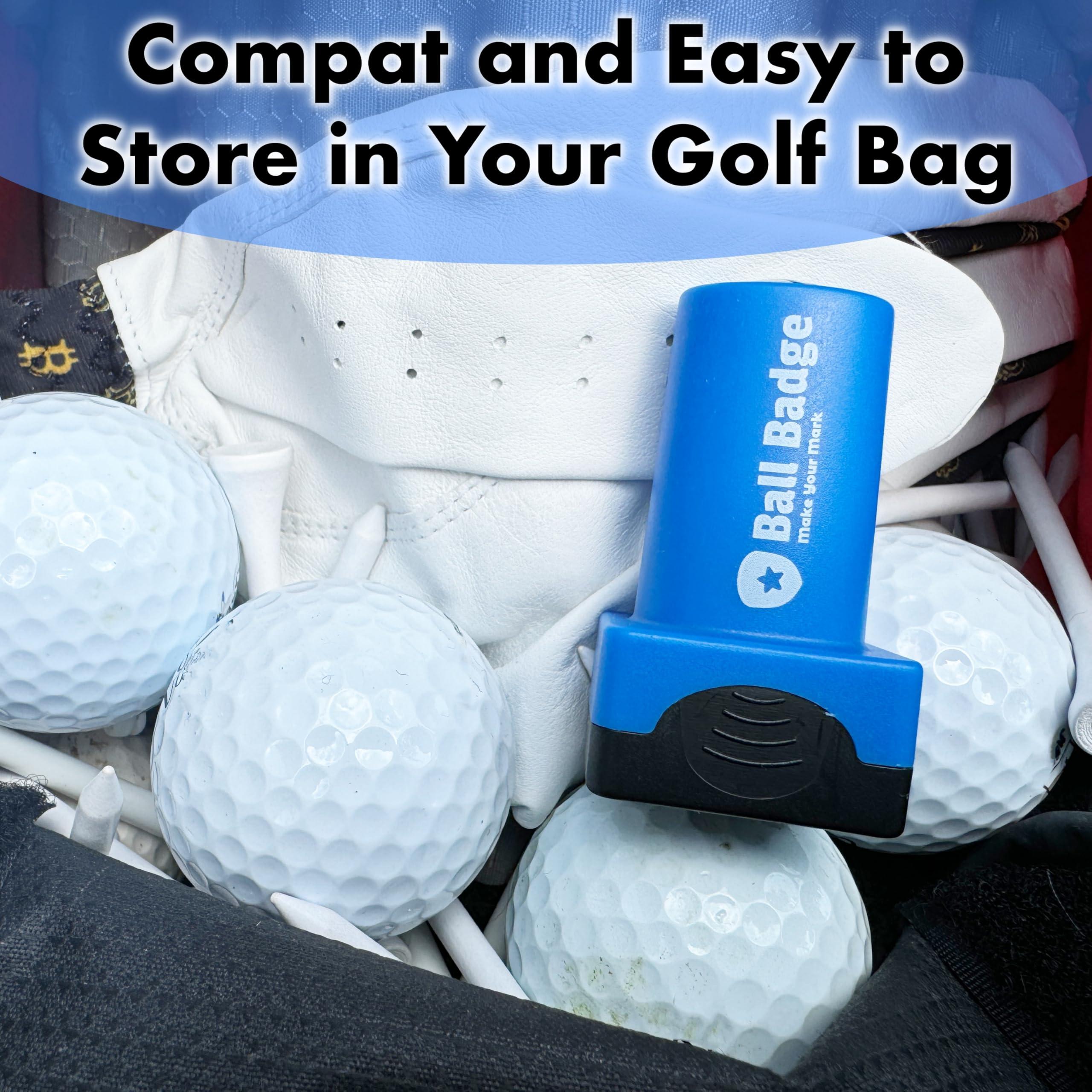 HODL 21 HODL 21 Ball Badge - Golf Ball Stamp, Self-Inking Golf Ball Stamper (The Dirty Series), Golf Ball Marker, Reusable Golf Ball Marking Tool to Identify Golf Balls (Swing Swear Drink Repeat)