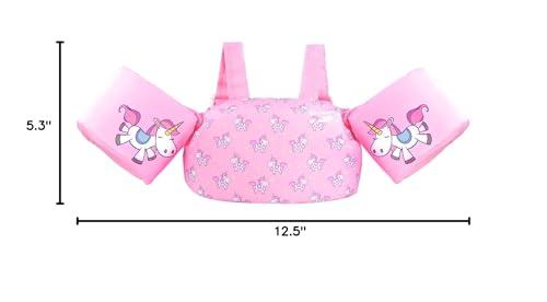 Gogokids Gogokids Kids Swim Vest, Toddler Floaties for 30-50 lbs/2-6 Years Old Girls and Boys, Float Swimwear with Shoulder Strap