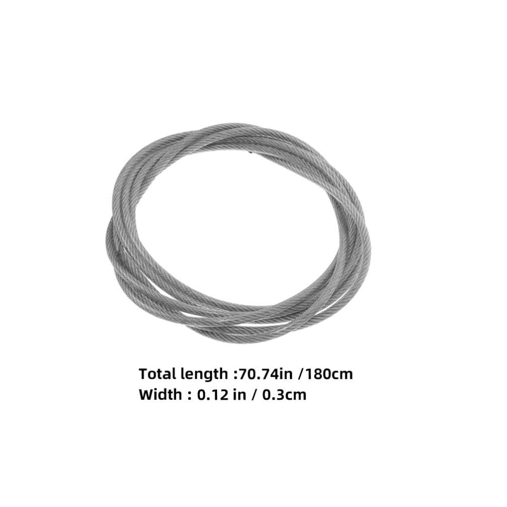 HANABASS HANABASS 2Pcs String Basketball Net Stringing Basketball Hoop Replacement Threading Steel Wire Fixing Cord Net Threading Overmolding Cable for Repair