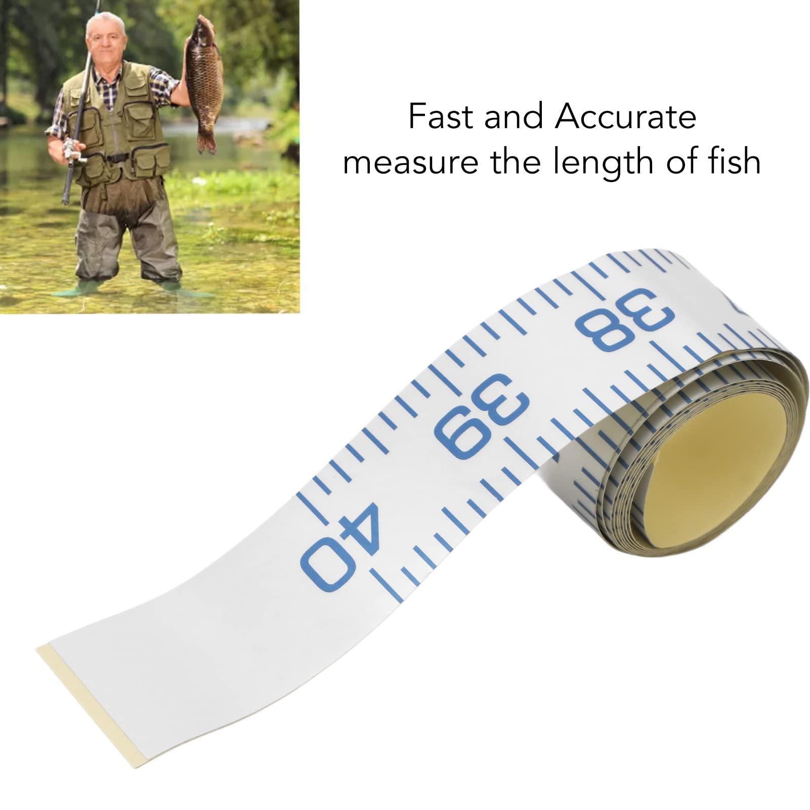 NineFit Basics Fish Measuring Board, 40in Fish Ruler, Adhesive Fish Measuring Tape, Fishing Measuring Accessory, Easy Reading Fish Ruler, Fish Measuring Tape with Scale for Boat Kayak