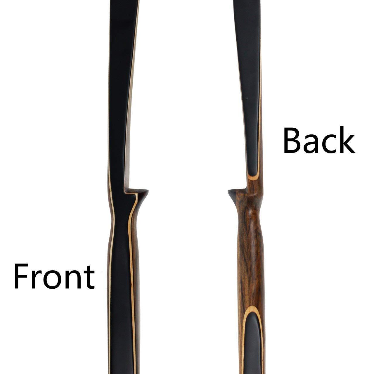 SinoArt SinoArt Sparrow 54" Traditional Long Bow 20-35LBs Draw Weight One-Piece Longbow Recurve BowRight Hands for Beginner Women Tenns (Right Hand 30 LBs)