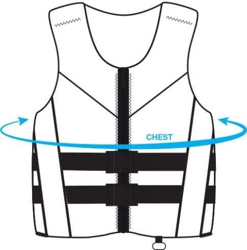 Yamaha Motor Yamaha Women's Neoprene Two-Buckle PFD Life Jacket Vest (as1, Alpha, l, Regular, Regular, Pink/Black/White)