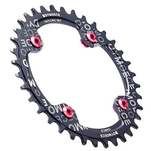 Dymoece Dymoece 7075 Aluminum Alloy Double Chainring Bolts for Road MTB Bicycle M8 Crankset (Red)