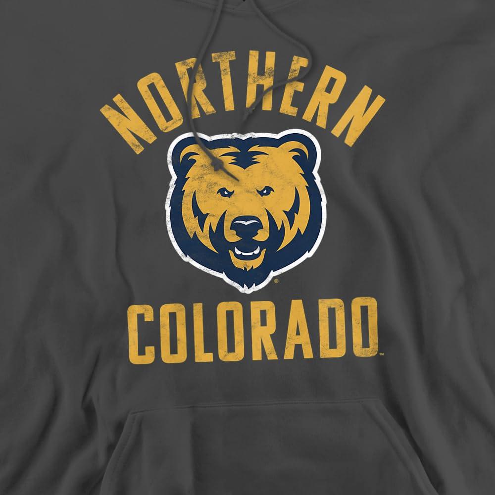 LOGOVISION University of Northern Colorado Official UNC Bears Logo Unisex Adult Pull-Over Hoodie,Charcoal, X-Large