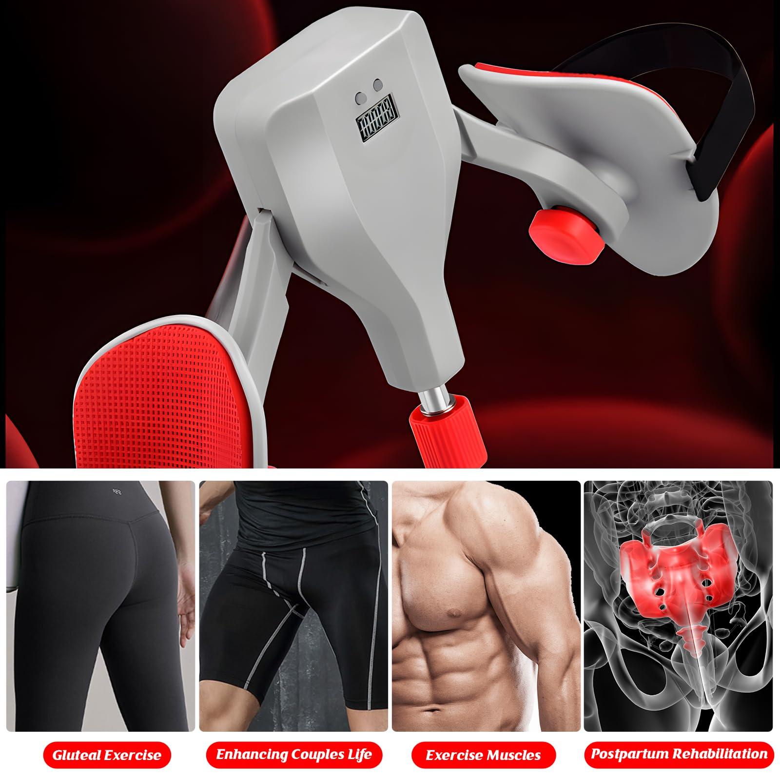 Keyoung Thigh Master Hip Trainer Kegel Exerciser, Hip Trainer Exercise Equipment,Adjustable Leg and Inner Thigh Strength Exercise EquipmentPelvic Floor Strengthening DeviceLeg Exercise Equipment for Men