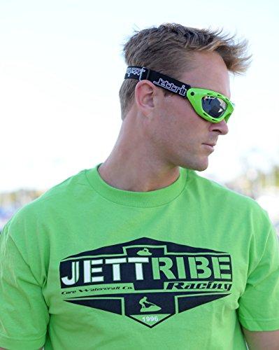 Jettribe Classic Green Neon Sunglasses Floating Water Jet Ski Goggles Sport Designed for Kite Boarding, Surfer, Kayak, Jetskiing, other water sports