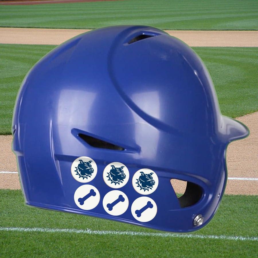 Pro-Tuff Decals Stalking Bear Award Decals Thick mil Vinyl 1-1/8" Diameter (100 Decals) Professional-Grade Football Hockey Baseball Softball Lacrosse (Royal Blue on Clear)