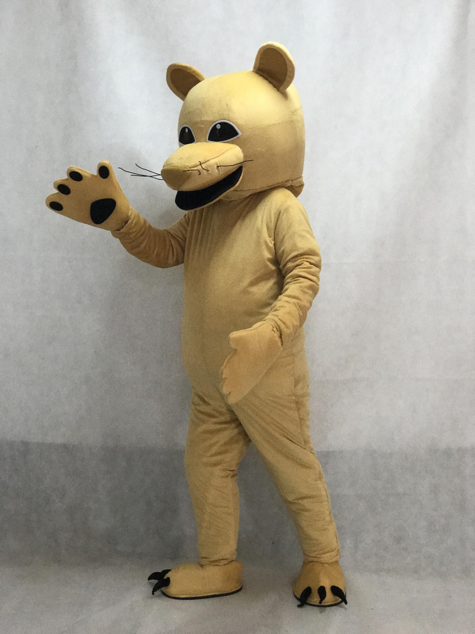 BTOCHK BTOCHK Tan Cougar Mascot Costume (Medium)