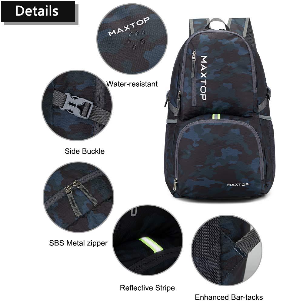 MAXTOP MAXTOP 40/50L Lightweight Packable Backpack for Hiking Traveling Camping Water Resistant Foldable Outdoor Travel Daypack