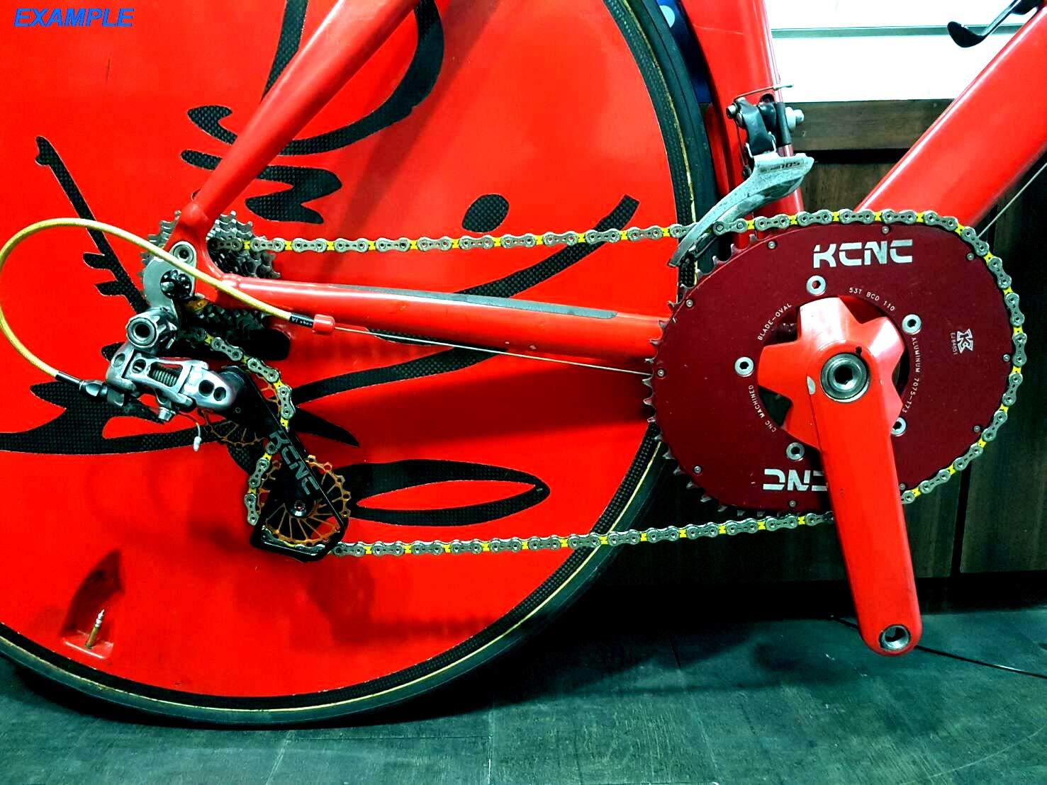 KCNC KCNC Road Cyclocross Bicycle Bike OSPW Oversized Derailleur Pulley Wheel System for Shimano Dura Ace/Ultegra 6700/6800/7800/7900/7970/9000/9070 use (Gold)