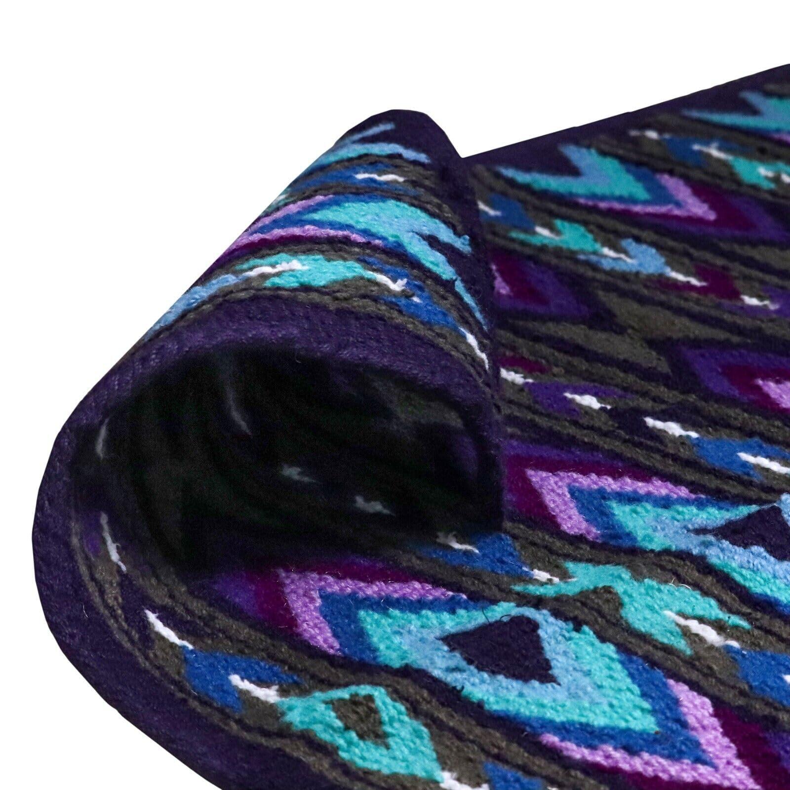 EQUIGEAR EQUIGEAR Western Ranch Horse Saddle Blanket New Zealand Wool Western Design Handmade Saddle Blanket Top Wool Pad Sensor Flex (Customization Available) ZB-032 (36\" x 40\")