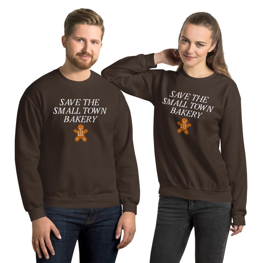Merchnvy Merchnvy Save the Small Town Bakery Sweatshirt Dark Chocolate