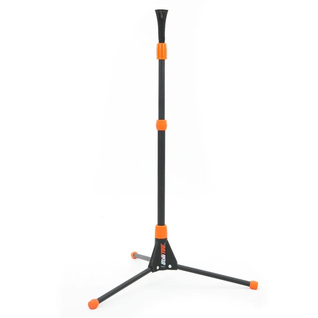 Bownet Bownet Sports Big Mouth Hit Kit, (7x7) Baseball Softball Practice Set - BigMouth Hitting Pitching Net, Utilitee Hitting Stand Tee, Ball Caddie - Total Package Portable Sports Practice, Black, Orange