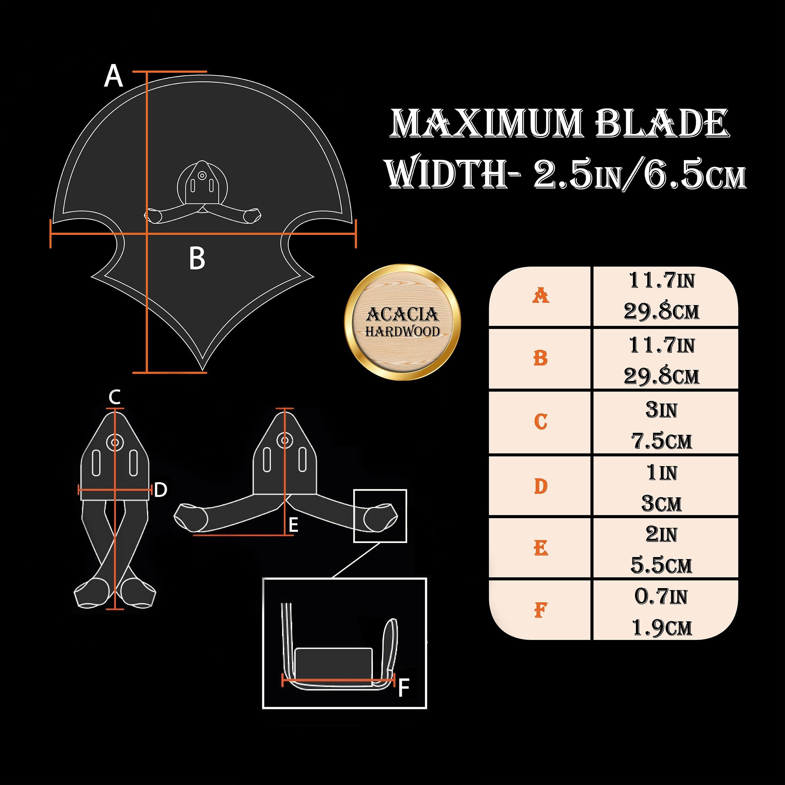 Mythrojan Mythrojan Wooden Sword Wall Mount Medieval Sword Plaque Sword Holder for Display Holder with Hardware Sword Hanger Wall Vertical Mount Single Rack Display Holder Home Dcor, Natural - 11.75\" x 11.75\"