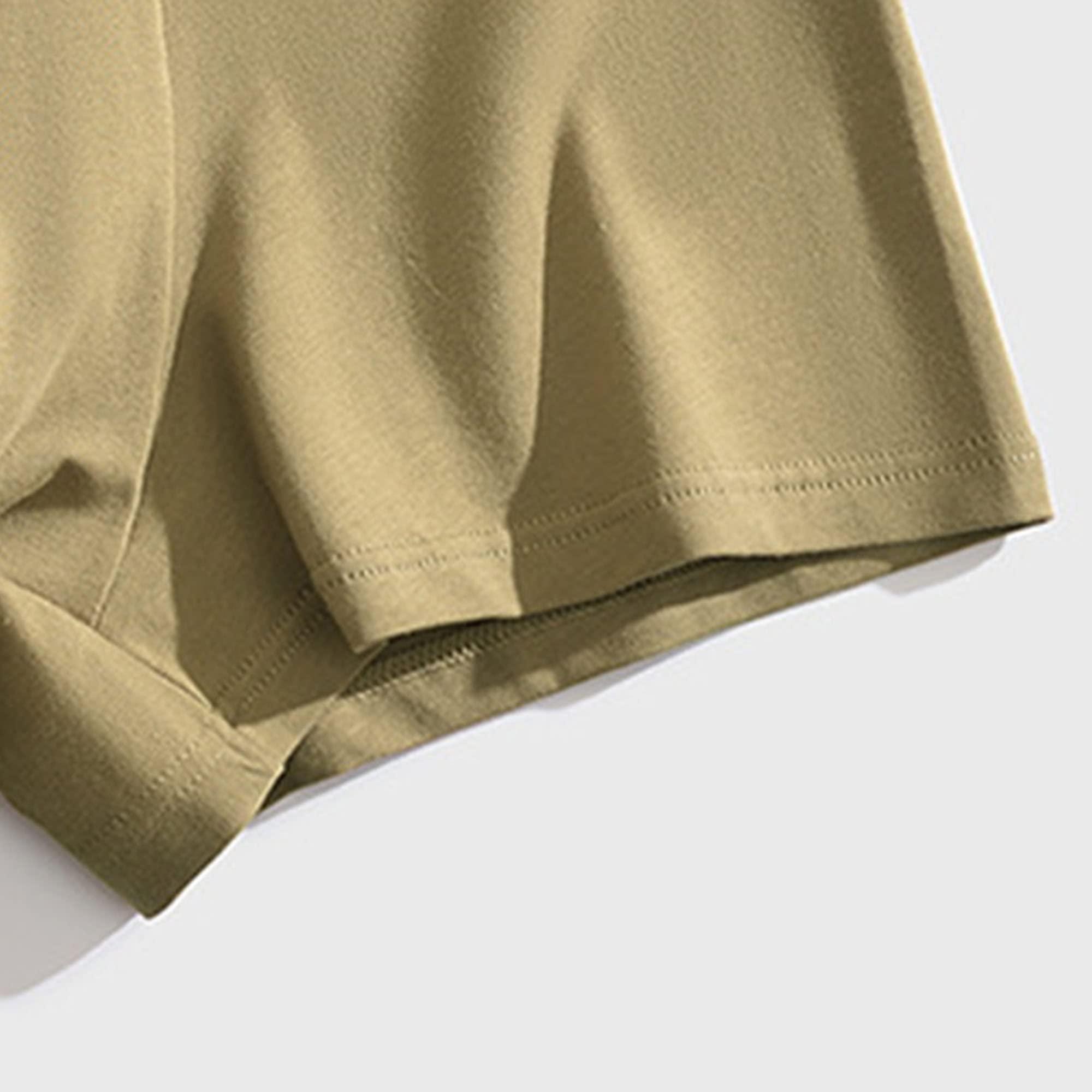 Maiyifu-GJ Men's Cotton Solid Colour Underwear Cool Moisture-Wicking Boxer Briefs Stylish Breathable Underpants (Yellow 1PC,3X-Large)