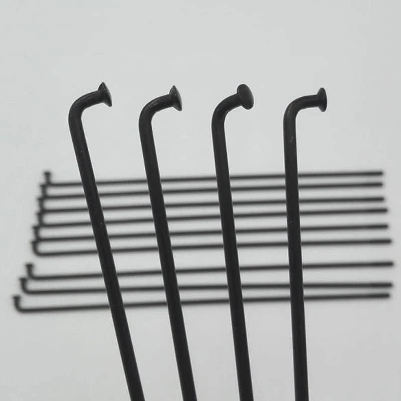 KTKEET KTKEET Bike Spokes 12G Electric Bicycle Spokes 20/40PCS 2.5 mm Diameter Black Carbon Steel 70-262MM Bike Wheel Spokes with Nipple for E-Bike Motorcycle Tricycle (224mm 40pcs)