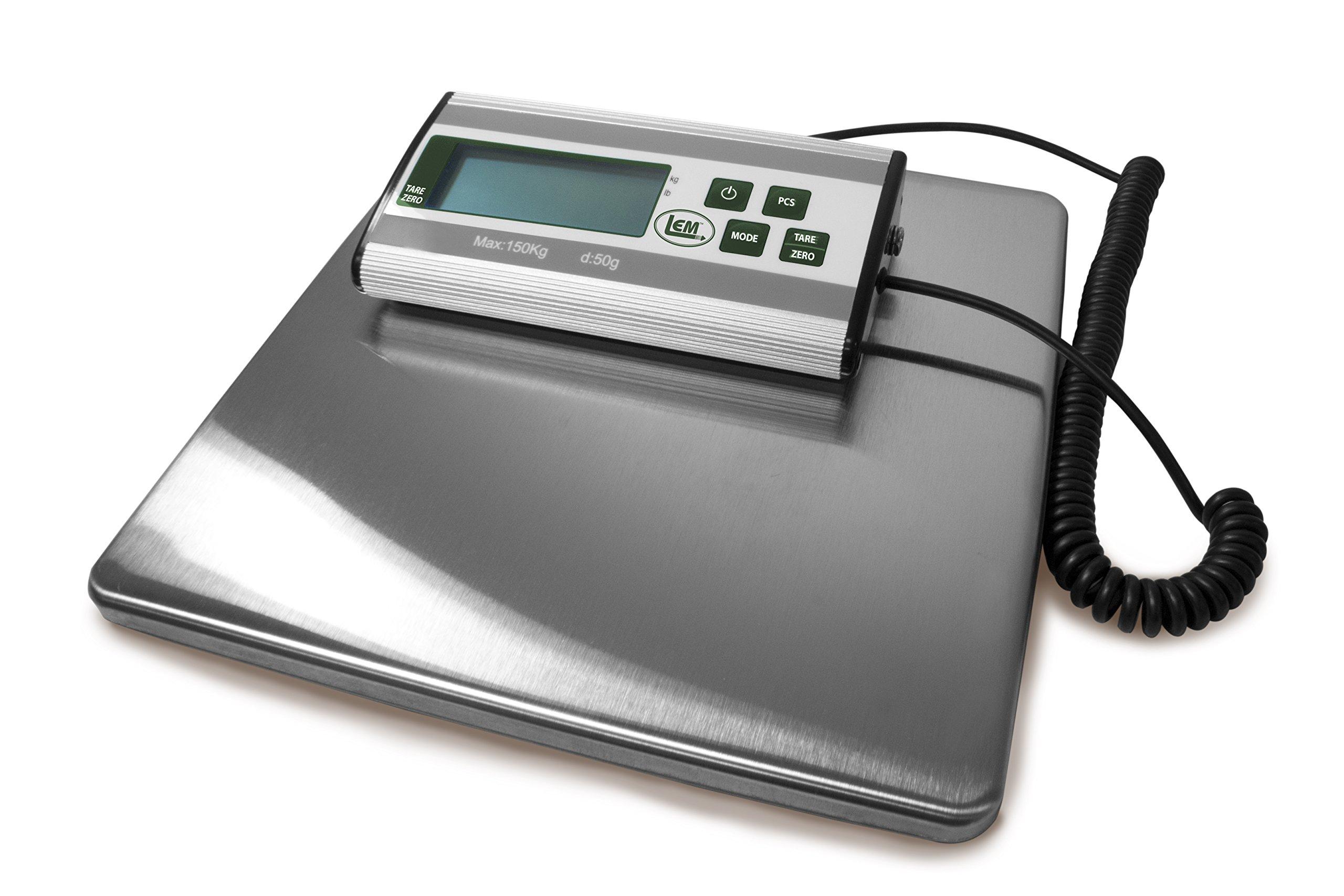 LEM LEM Stainless Steel Digital Scale | 330 lb & Grinder Foot Switch