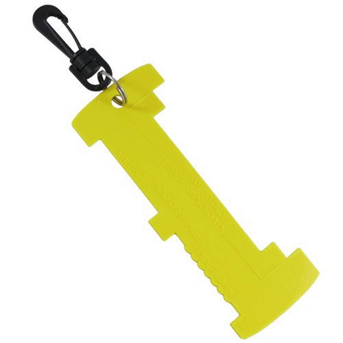 Scuba Choice Scuba Choice Lobster & Shellfish Measuring Gauge with Clip, 6.5" Yellow Compact & Durable Measurement Tool for Crayfish, Crab, Paua, Scallop, Packhorse & Seafood Catch