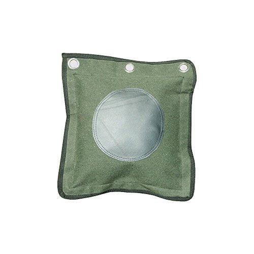 ZooBoo ZooBoo Wing Chun Kung Fu Wall Bag Canvas Leather Kick Boxing Striking Punch Bag (Leather Army Green)