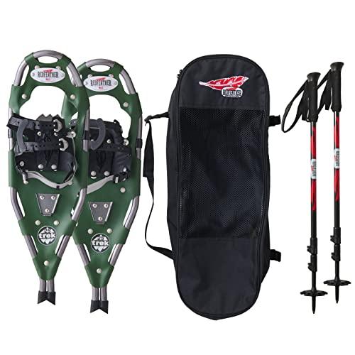 Redfeather Redfeather Snowshoes Trek SV2 Kit, Green, 30 Inch - Aluminum - Made in The USA