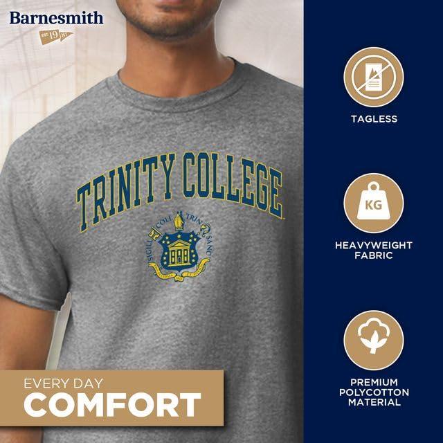 Barnesmith Barnesmith Trinity College Bantams Short-Sleeve T-Shirt, Heritage, Charcoal Grey, X-Large