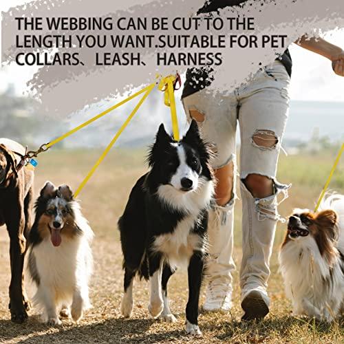 WEBSUKA WEBSUKA Polyester Webbing Strap 16+Colors 1\"&1.5\"&1.9\" 16.5 25 33 55 Yards Heavy Duty Webbing Roll, Flat Webbing Strap for Indoor&Outdoor Gear, Climbing, DIY Crafting, Repairing 1.9\" 25yards