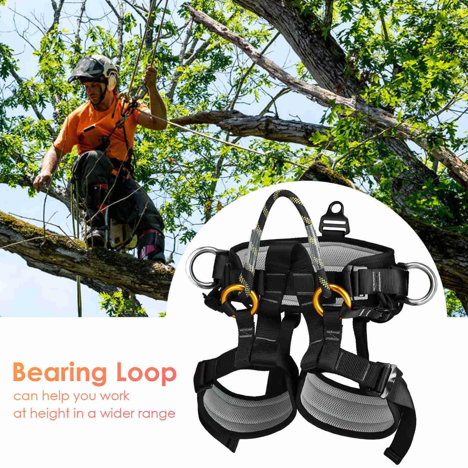 HandAcc HandAcc Climbing belts, Thicken Professional Large Size Safety Seat Belts for Tree Climbing, Rescuing Work, Rappelling and Other Outdoor Adventure Activities