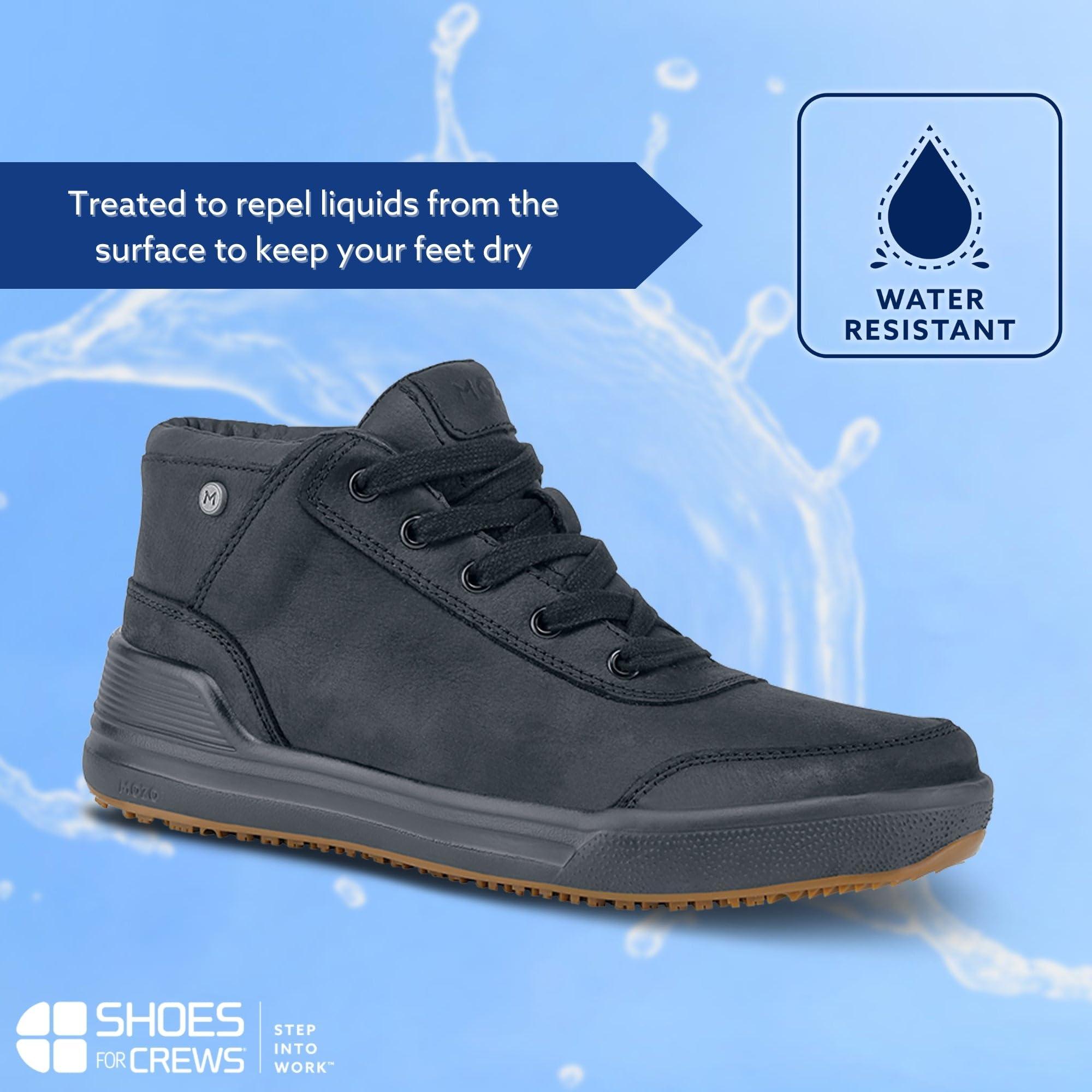 MOZO MOZO Men's Natural Slip Resistant, Chef Shoes, Black, 11