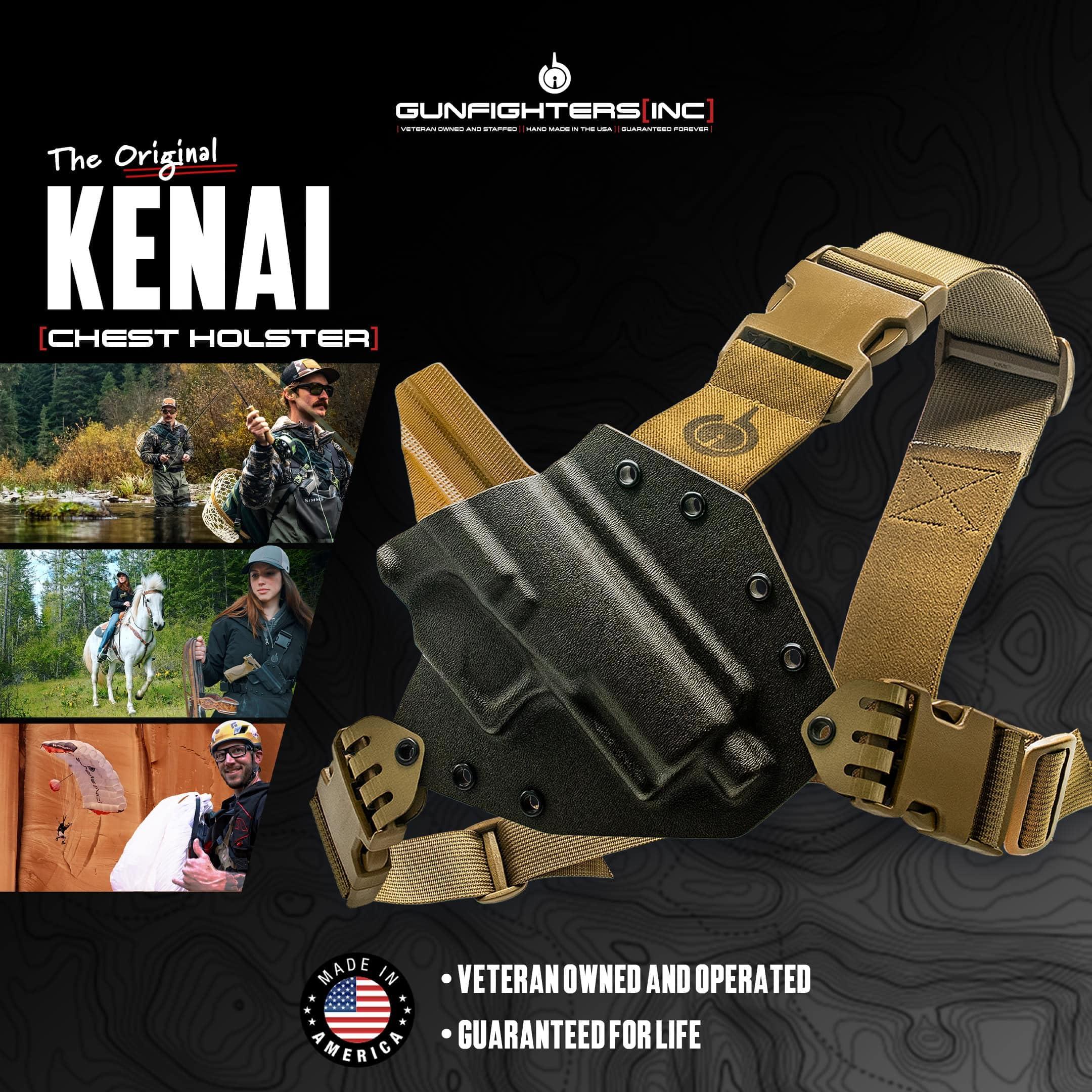 GunfightersINC Kenai Chest Holster for a SIG - Black (Model - P938 BRG, Left)