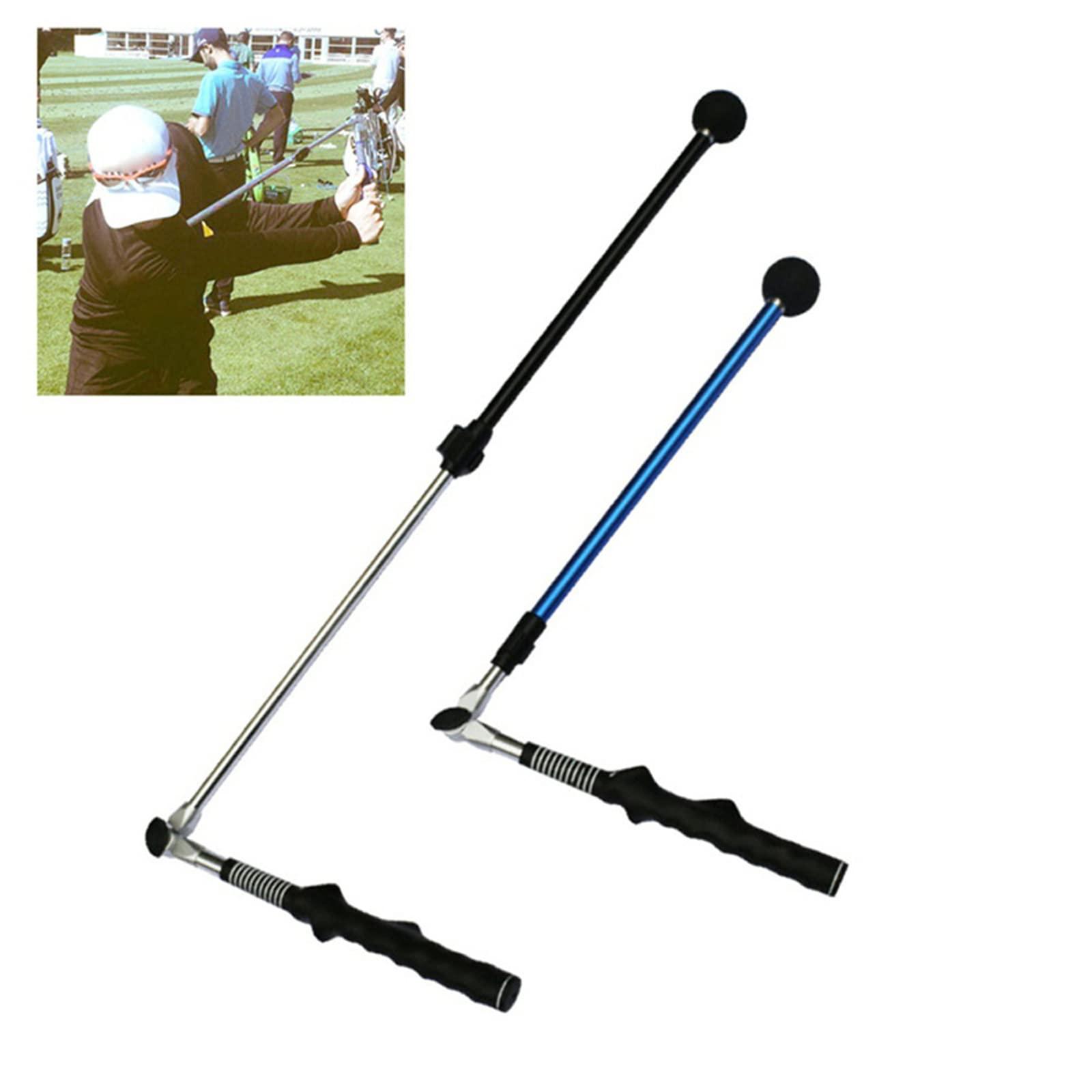 LEDWII Golf Swing Training Aid,Golf Swing Trainer,Golf Swing Trainer, Golf Training Aid to Improve Hinge, Forearm Rotation, Shoulder Turn, Foldable Golf Swing Training Aid Stick,Durable Golf Tr-ainer,E