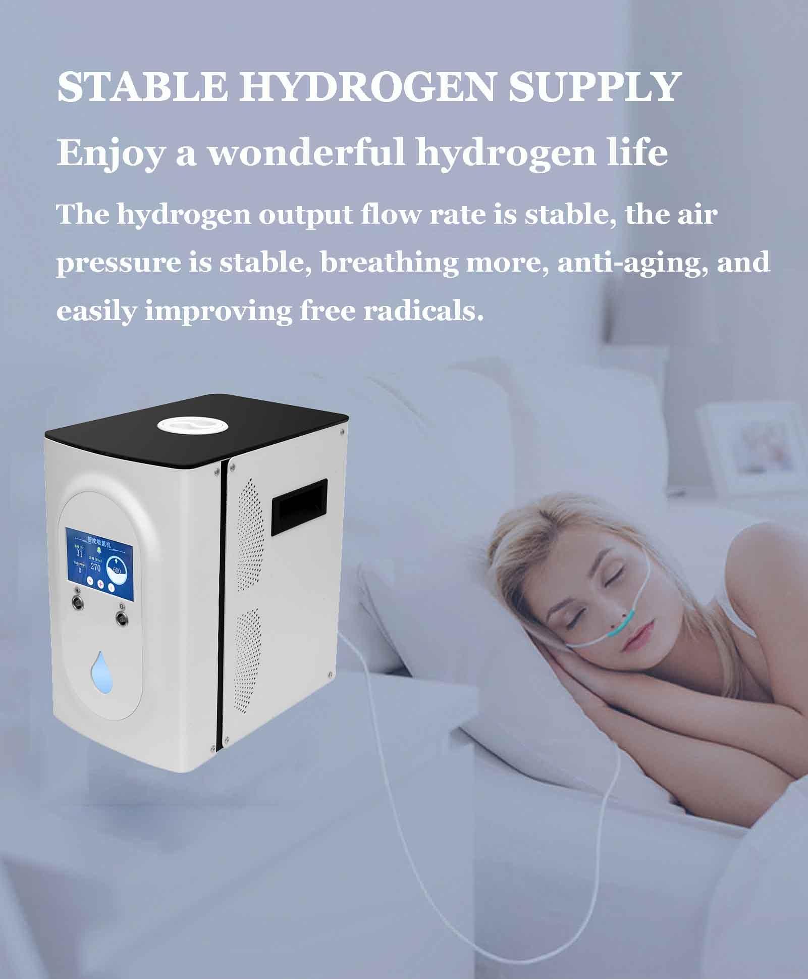 ASHLGQB ASHLGQB Hydrogen Inhalation Machine, HO-Mixed (300H+300O+300H) mL/min Hydrogen Inhaler, Upgrade Hydrogen Water Generator, 99.99% High Purity, Adjustable flow