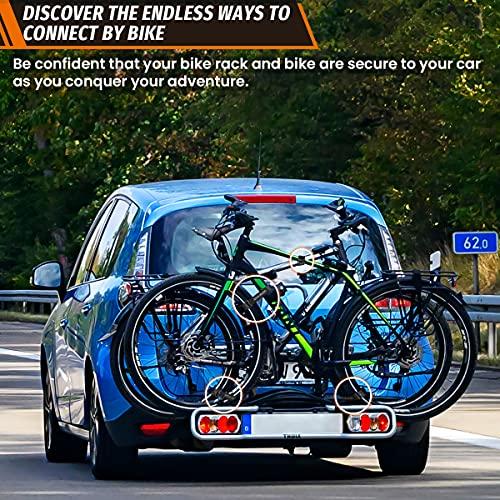 Boncas Boncas Adjustable Bike Rack Strap 24\" Bicycle Wheel Stabilizer Straps with Innovative Gel Grip Keep The Bicycle Wheel from Spinning - Black 4 Pack