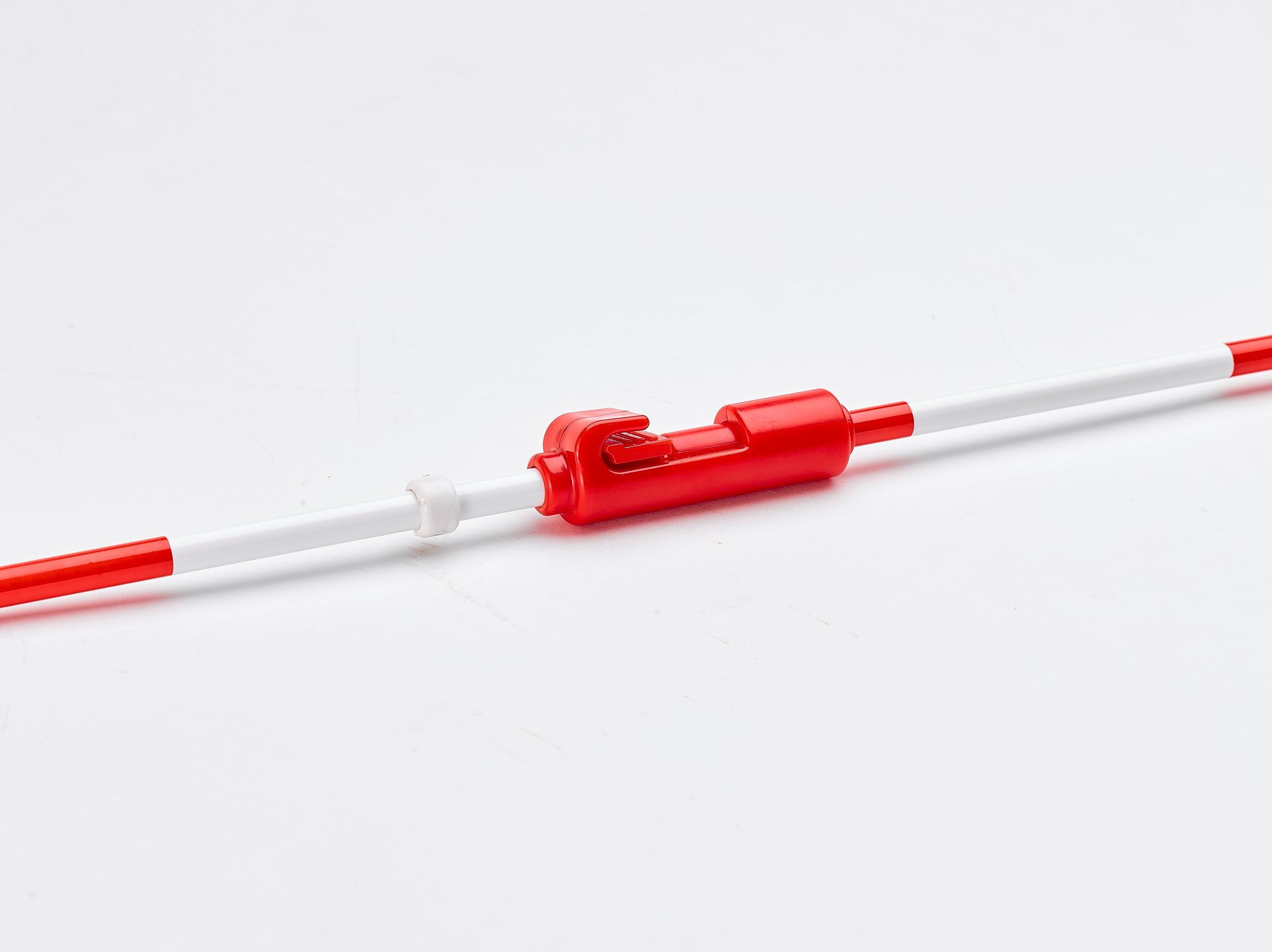 Tandem Sport Tandem Sport Clamp-On Volleyball Net Antennae - Essential Volleyball Equipment - 2 Red & White Volleyball Antenna - Volleyball Referee Equipment - Volleyball Net Poles - Fits 36\" & 1 Meter Nets