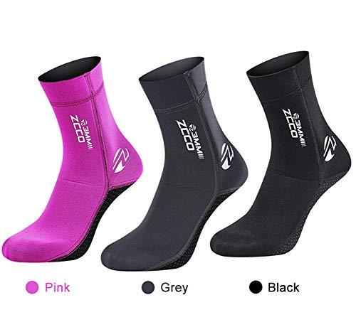Skyone Neoprene Socks Diving Scuba Socks Wetsuit Fin Booties for Men Women, 3MM Surfing Sock Thermal Flexible Anti Slip for Swimming