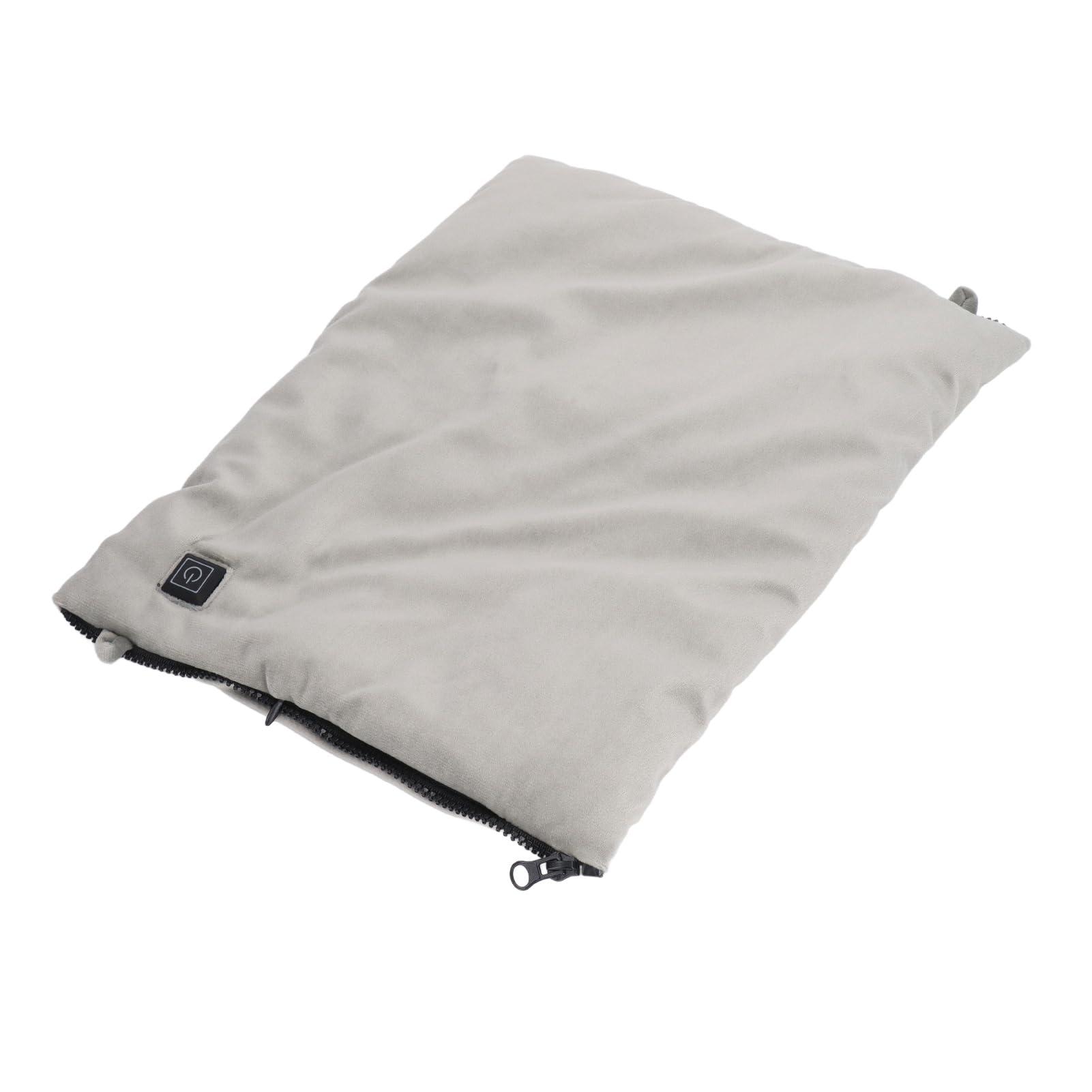 MINGZHE MINGZHE Electric Heating Pad Electric Hand Warmer Pouch Portable Foldable USB Rechargeable Crossbody Grey Electric Heated Hand Warmer Cushion Blanket